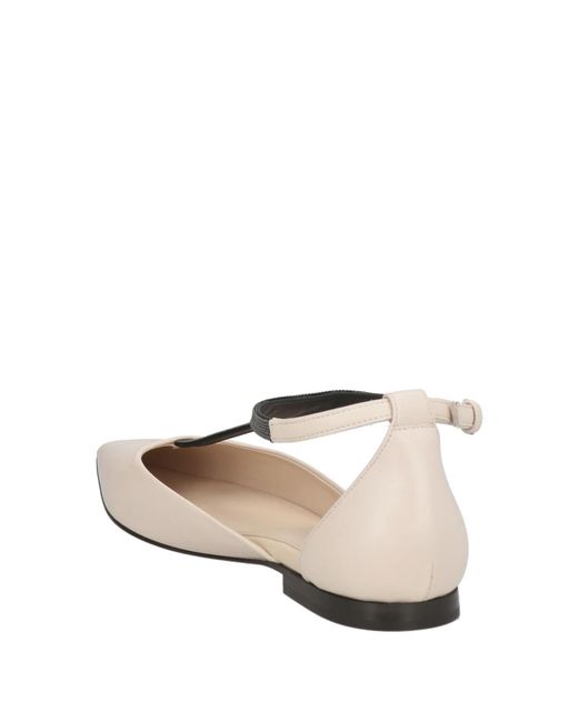 Brunello Cucinelli White Real Leather Flat Sole Sandals