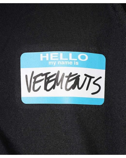 Vetements Black Long-Sleeved Casual Jacket for men