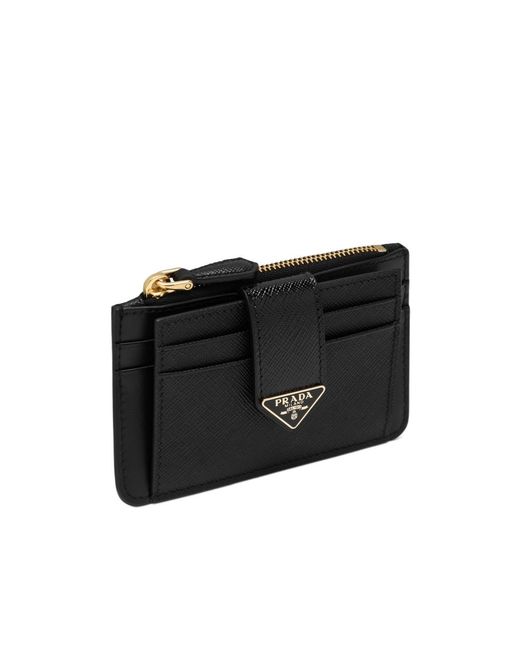 Prada Black Zipper Card Bag