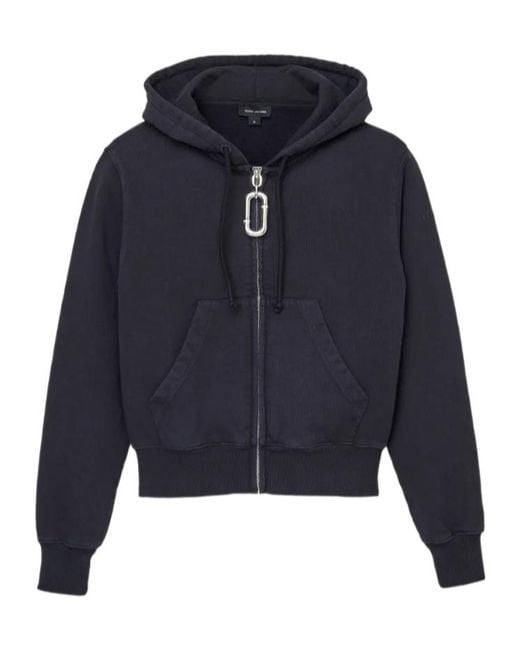 Marc Jacobs Blue Pop J Zip-Up Hoodie