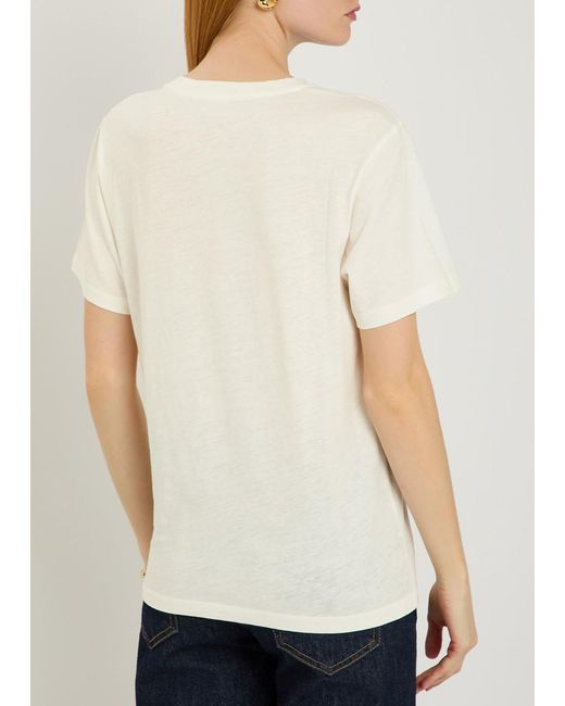 Isabel Marant White Printed Cotton T-Shirt