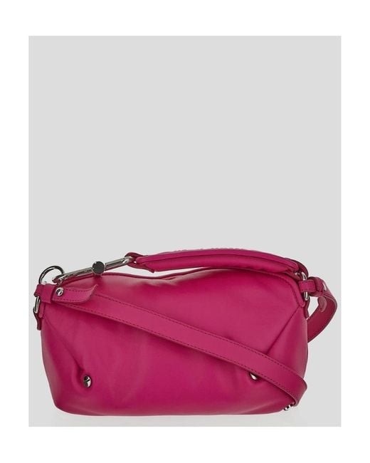 Off-White c/o Virgil Abloh Pink San Diego Foldover Top Shoulder Bag