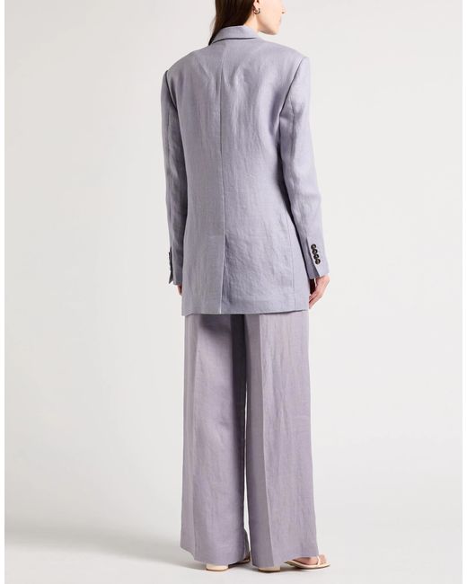 Brunello Cucinelli Purple Double-Breasted Blazer