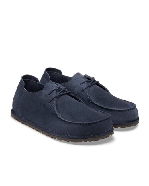 Birkenstock Blue Utti Lace-Up Shoes for men