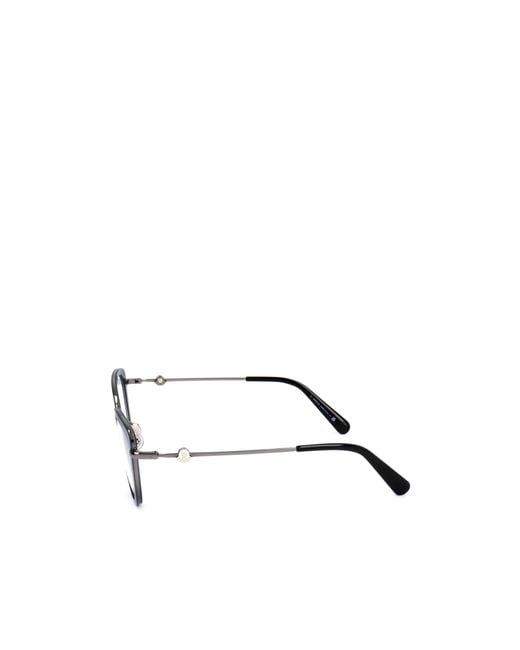 Moncler White Eyewear Cat-Eye Frame Glasses
