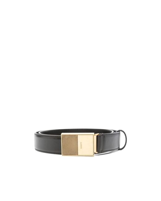 Khaite White Logo-Engraved Buckle Belt