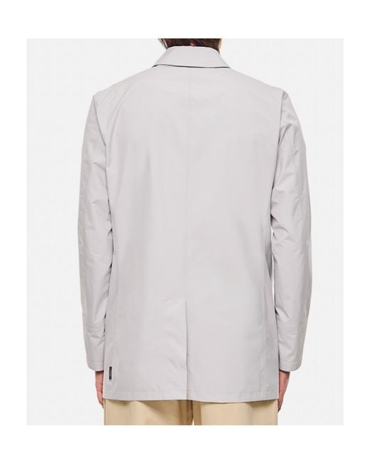 Herno Gray Long Sleeved Button-Up Jacket for men