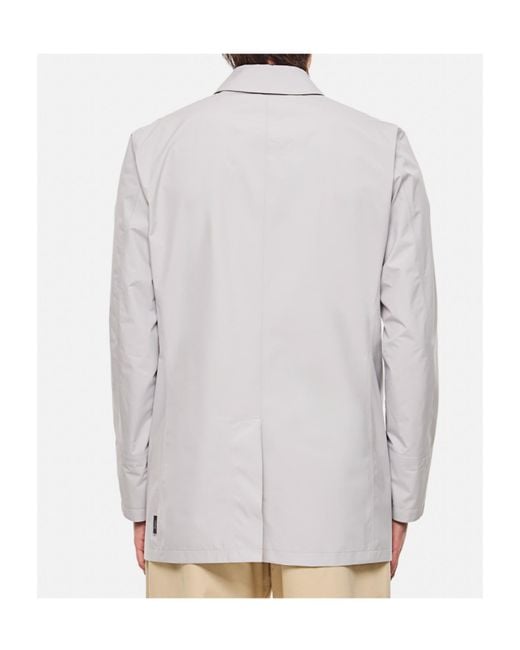Herno Gray Long Sleeved Button-Up Jacket for men