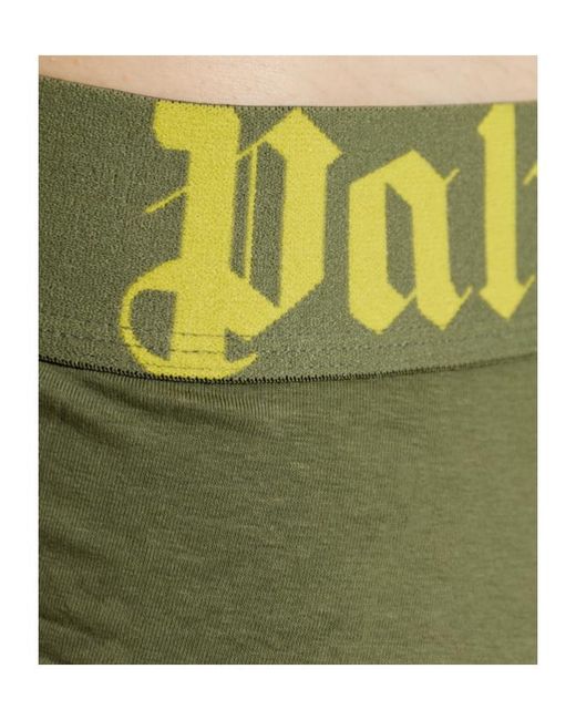 Palm Angels Green Boxer Brief Set for men