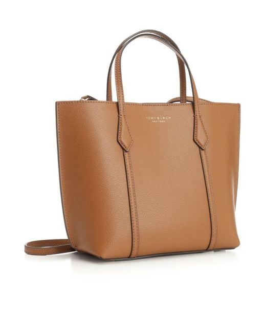 Tory Burch Brown Logo-Printed Shopping Bag