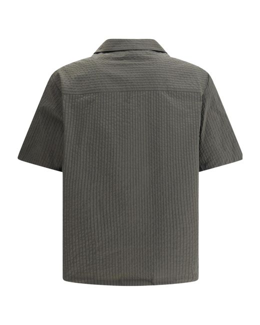 Maison Kitsuné Gray Maison Kitsuné Resort Shirt for men