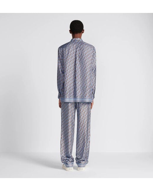 Dior Gray Oblique Pajama Pants for men