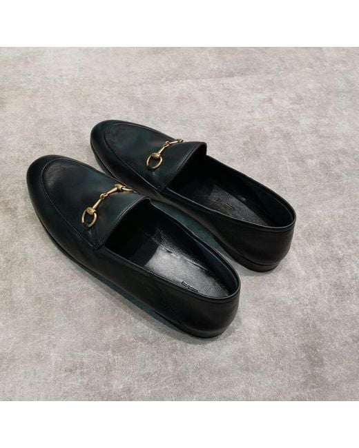 Gucci Black Brixton Horsebit Loafers for men