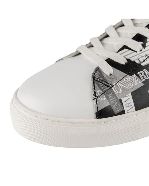 Emporio Armani Multicolor Logo Lacing Casual Sneakers for men