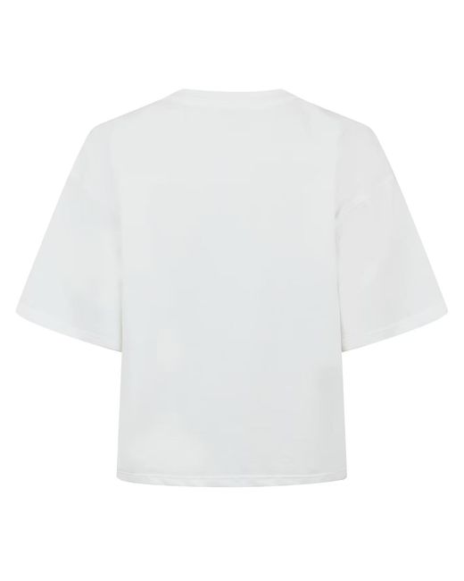 DIESEL White Buxt Cropped T-Shirt
