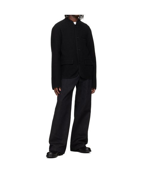 Rier Black Straight Leg Trousers for men