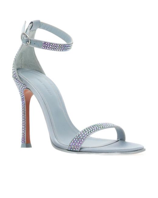 AMINA MUADDI Blue Open-Toed High-Heeled Sandals