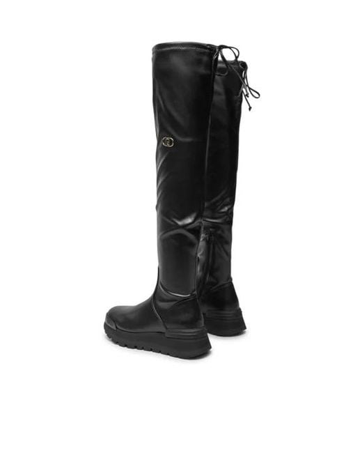 Liu Jo Black Logo Boots