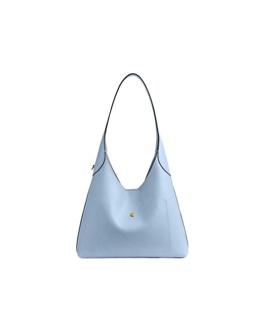 COACH Blue Brooklyn 28 Logo Detailed Shoulder Bag