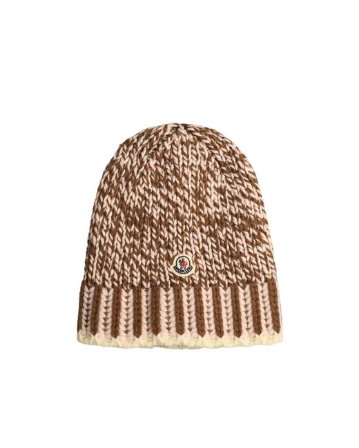 Moncler Natural Wool Blend Beanie
