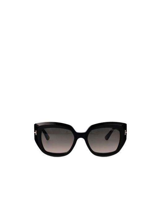 Tom Ford Black Eyewear Cat-Eye Frame Sunglasses