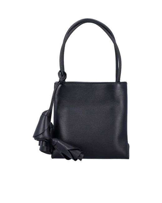 Magda Butrym Black Julia Rose Charm Shoulder Bag