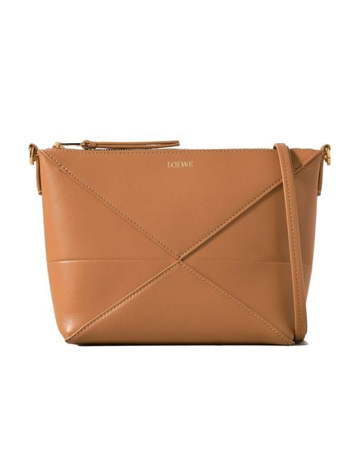 Loewe Brown Puzzle Fold Pouch