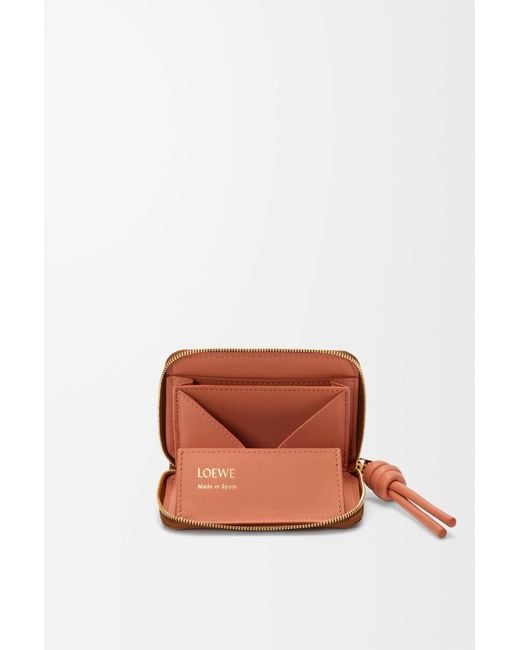 Loewe Brown Zipped Coin Purse