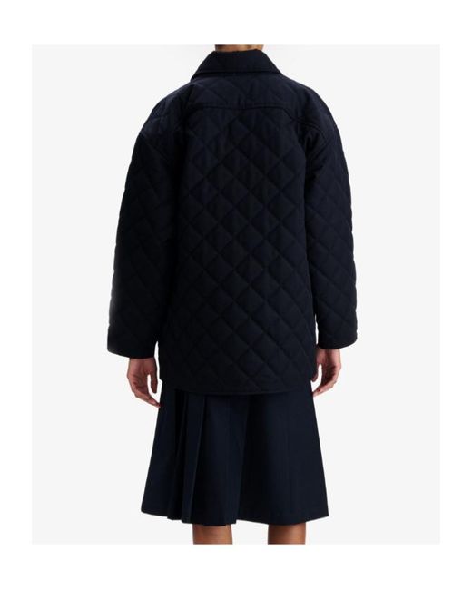 A.P.C. Blue Georges Quilted Wool Jacket