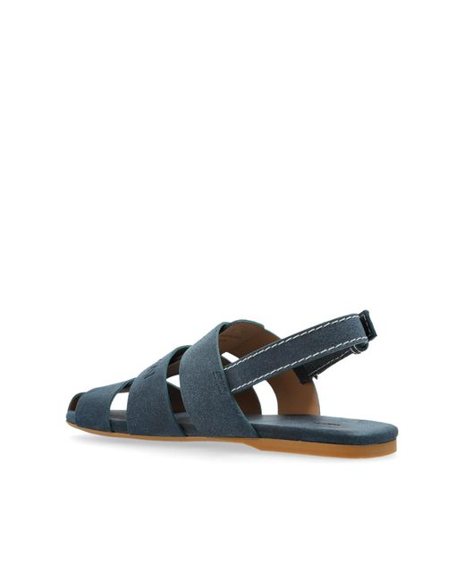 J.W. Anderson Blue Round Toe Flat Sandals