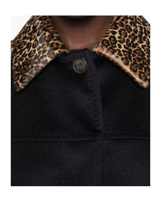 Max Mara Blue Studio Mstcalamo Straight Hem Coat