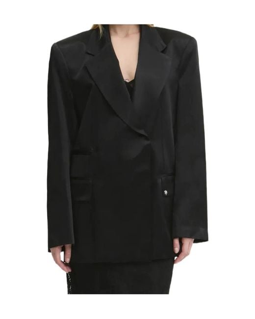 Aniye By Black Notched-Lapels Blazer