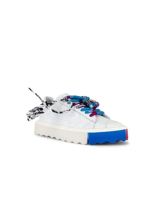 Off-White c/o Virgil Abloh Blue Floating Arrow Low-Top Sneakers