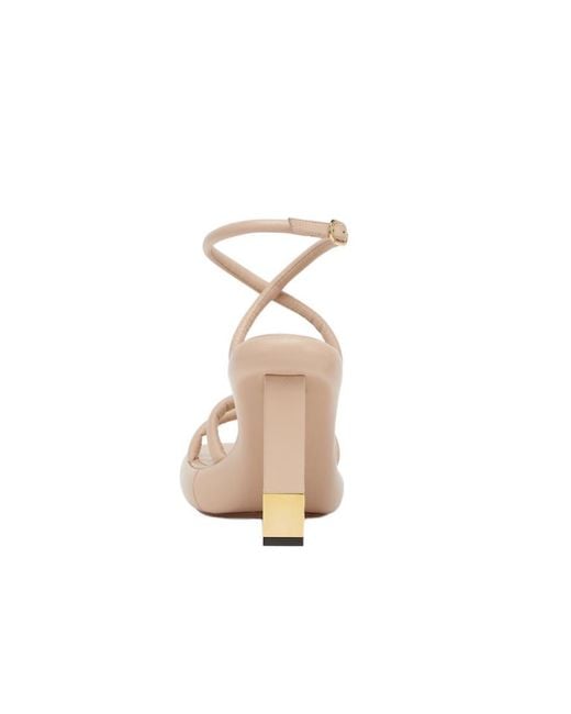 Fendi Metallic Baguette Heeled Sandals