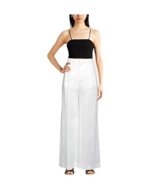 Chloé White Loose High-Waisted Trousers