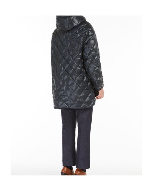 Max Mara Black The Cube Zip-Up Long-Sleeved Reversible Coat