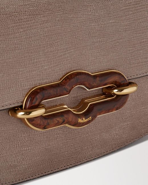 Mulberry Brown Flap-Top Cross Body Bag