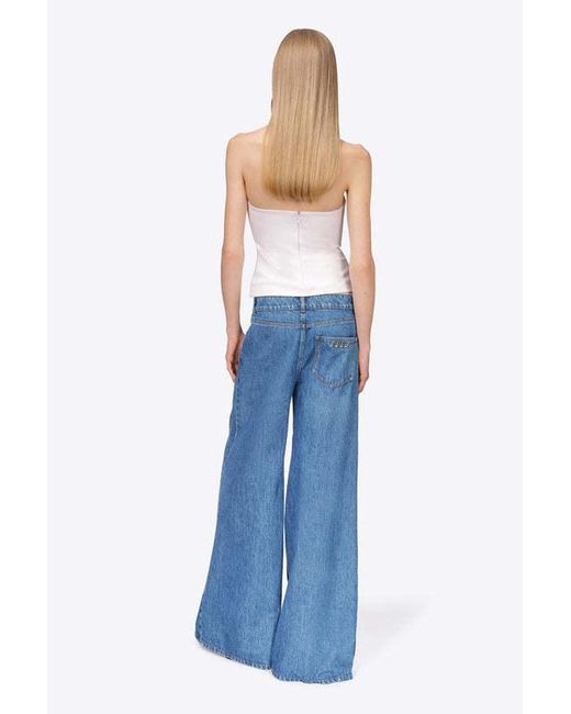 Area Blue Wide-Leg Jeans