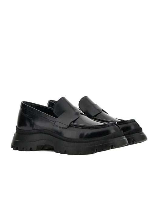 Hogan Black H692 Round-Toe Loafers for men