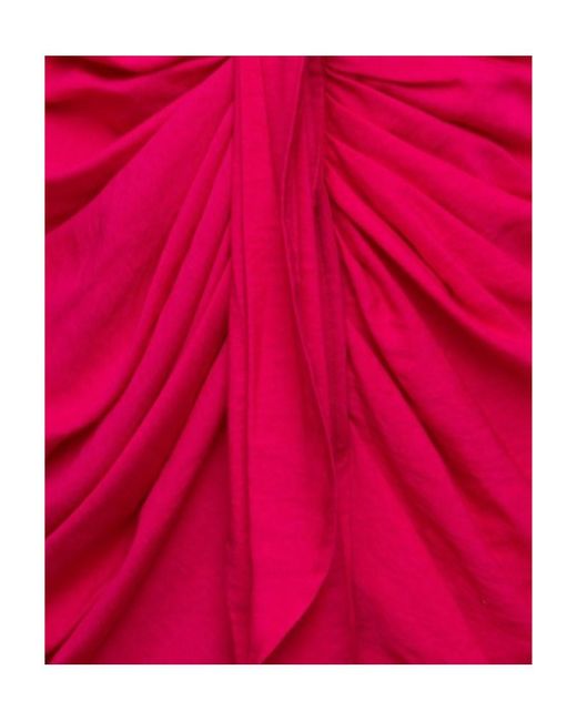 Jacquemus Pink Bahia Tied Long-Sleeved Dress