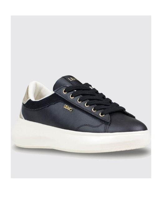 Liu Jo Blue Lace-Up Sneakers