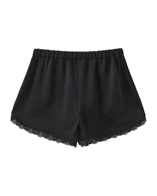 Marissa Chiara Black Elastic Waist Shorts