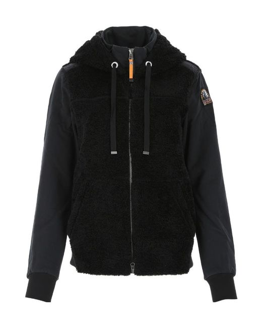 Parajumpers Black Hooded Casual Jacket