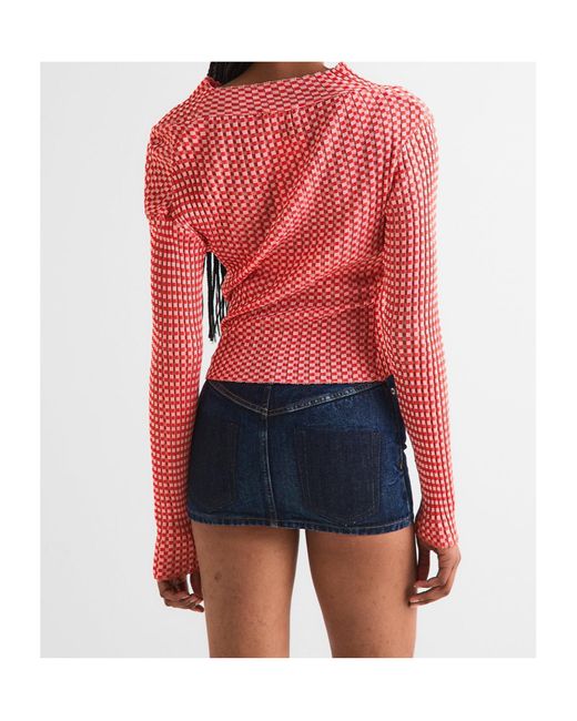 Jean Paul Gaultier Red Long Sleeve T-Shirt
