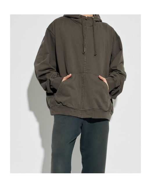 Maison Margiela Gray Numeric Drawstring Hoodie for men