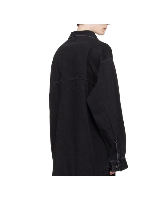 Entire studios Black Patch Pocket Overshirt for men