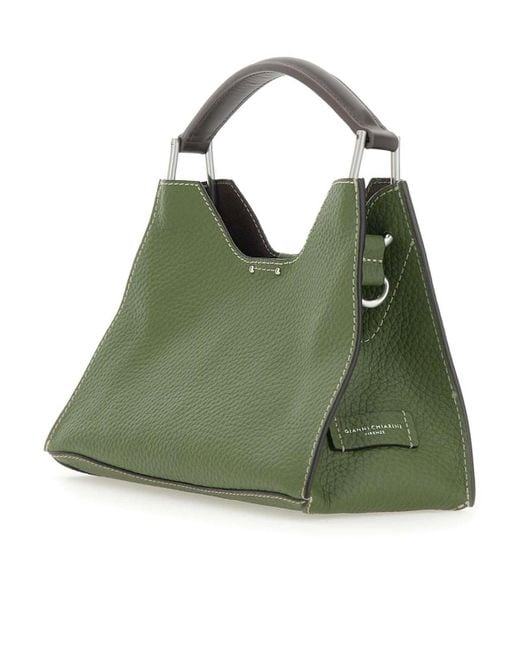 Gianni Chiarini Green Aurora Top Handle Bag