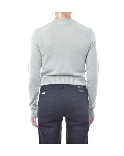 Jil Sander Blue Crewneck Knit Jumper