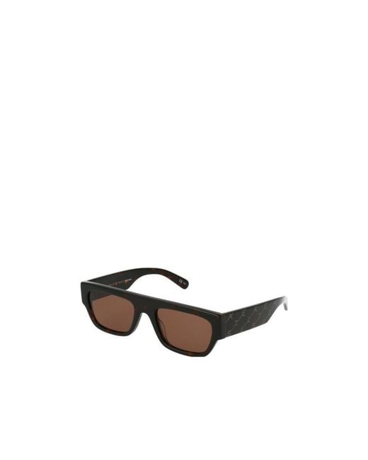Stella McCartney White Rectangular-Frame Sunglasses