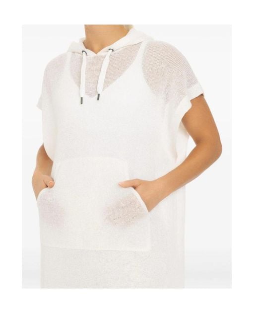 Brunello Cucinelli White Short Sleeve Blouse
